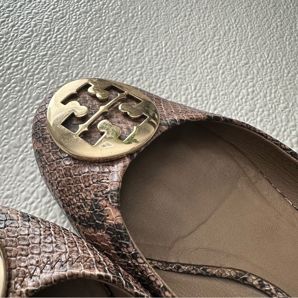 Tory Burch Snakeskin Reva Ballet Flats size 7 - Picture 5 of 13